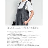 [低身長/高身長サイズ有]ライトツイルベルトデザインルーズサロペット | Re:EDIT | 詳細画像8 