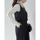 サテンハートネックフロントジップビスチェ | Re:EDIT | 詳細画像12