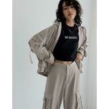 サテンフーディージップブルゾン | Re:EDIT | 詳細画像2