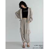 サテンフーディージップブルゾン | Re:EDIT | 詳細画像9