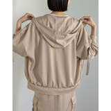 サテンフーディージップブルゾン | Re:EDIT | 詳細画像22