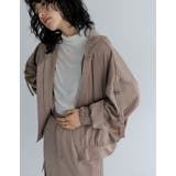 サテンフーディージップブルゾン | Re:EDIT | 詳細画像29