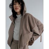 サテンフーディージップブルゾン | Re:EDIT | 詳細画像30