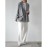 サテンダブルテーラードジャケット | Re:EDIT | 詳細画像13