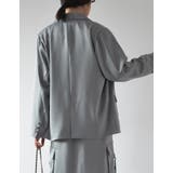 サテンダブルテーラードジャケット | Re:EDIT | 詳細画像16