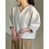 ダンボールハートネックランタンスリーブトップス | Re:EDIT | 詳細画像30