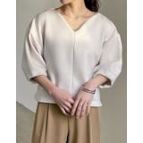 ダンボールハートネックランタンスリーブトップス | Re:EDIT | 詳細画像31