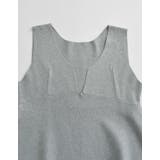 レーヨン混ミラノリブペプラムニットベスト | Re:EDIT | 詳細画像16