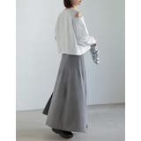 裏毛刺繍ロゴ肩スリットあきショート丈トップス | Re:EDIT | 詳細画像13