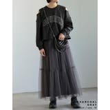 裏毛刺繍ロゴ肩スリットあきショート丈トップス | Re:EDIT | 詳細画像7