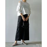 裏毛刺繍ロゴ肩スリットあきショート丈トップス | Re:EDIT | 詳細画像21