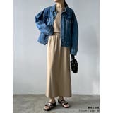 [低身長/大きいサイズ有]前後2WAYミラノリブニットナロースカート | Re:EDIT | 詳細画像15 