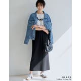 [低身長/大きいサイズ有]前後2WAYミラノリブニットナロースカート | Re:EDIT | 詳細画像4 