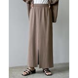 [低身長/大きいサイズ有]前後2WAYミラノリブニットナロースカート | Re:EDIT | 詳細画像9 