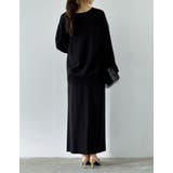 [低身長/大きいサイズ有]前後2WAYミラノリブニットナロースカート | Re:EDIT | 詳細画像24 