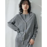 チャコールグレー(006) | ミラノリブハートボタンニットカーディガン | Re:EDIT