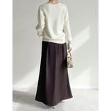 [オケージョン セレモニー][低身長サイズ有]サテンナロースカート | Re:EDIT | 詳細画像12 