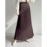 [オケージョン セレモニー][低身長サイズ有]サテンナロースカート | Re:EDIT | 詳細画像3 