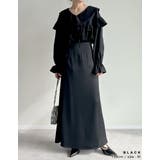 [オケージョン セレモニー][低身長サイズ有]サテンナロースカート | Re:EDIT | 詳細画像8 