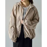 ベージュ×ブラック(004) | ナイロンコードデザインフルジップパーカー | Re:EDIT