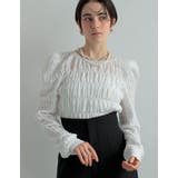 [MEISM by Re:EDIT]パフショルダーショート丈ギャザーカットソート… | Re:EDIT | 詳細画像2 