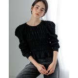 [MEISM by Re:EDIT]パフショルダーショート丈ギャザーカットソート… | Re:EDIT | 詳細画像3 