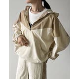 ナイロンタフタ配色アノラックパーカー | Re:EDIT | 詳細画像4