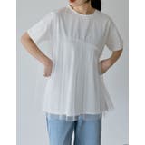 チュールドッキングビスチェライクベアデザインTシャツ | Re:EDIT | 詳細画像9