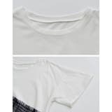 チュールドッキングビスチェライクベアデザインTシャツ | Re:EDIT | 詳細画像31