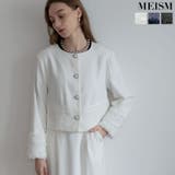 [MEISM by Re:EDIT]フラワーモチーフノーカラージャケット | Re:EDIT | 詳細画像1 