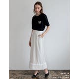 フラワーモチーフナロースカート | Re:EDIT | 詳細画像12