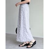 [低身長サイズ有]カットフリルナロースカート | Re:EDIT | 詳細画像13 