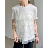 チュールティアードドッキングTシャツ | Re:EDIT | 詳細画像6
