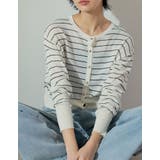 シアーニット長袖カーディガン | Re:EDIT | 詳細画像2