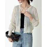 シアーニット長袖カーディガン | Re:EDIT | 詳細画像7