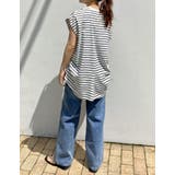 [接触冷感][UVカット][ヒップが隠れる丈]天竺ウエストタックTシャツ | Re:EDIT | 詳細画像35 