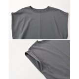 [接触冷感][UVカット][ヒップが隠れる丈]天竺ウエストタックTシャツ | Re:EDIT | 詳細画像39 