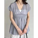 [夏の体型カバーに◎]Vネックチュールベスト | Re:EDIT | 詳細画像14 