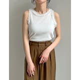 ストレッチリブフリル付きアメスリトップス | Re:EDIT | 詳細画像13