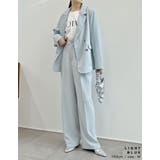 [低身長/高身長/大きいサイズ有]ダブルタックカラーワイドパンツ | Re:EDIT | 詳細画像14 