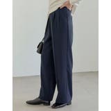 [低身長/高身長/大きいサイズ有]ダブルタックカラーワイドパンツ | Re:EDIT | 詳細画像4 