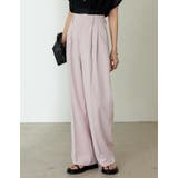 [低身長/高身長/大きいサイズ有]ダブルタックカラーワイドパンツ | Re:EDIT | 詳細画像21 