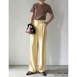 [低身長/高身長/大きいサイズ有]ダブルタックカラーワイドパンツ | Re:EDIT | 詳細画像24 