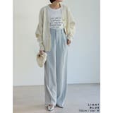 [低身長/高身長/大きいサイズ有]ダブルタックカラーワイドパンツ | Re:EDIT | 詳細画像25 