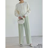 [低身長/高身長/大きいサイズ有]ダブルタックカラーワイドパンツ | Re:EDIT | 詳細画像28 