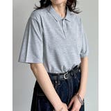 ワンポイント刺繍ロゴポロトップス | Re:EDIT | 詳細画像32
