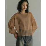 前後2WAYシアー袖ボリュームブラウス | Re:EDIT | 詳細画像14