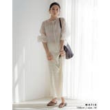 前後2WAYシアー袖ボリュームブラウス | Re:EDIT | 詳細画像4