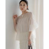 前後2WAYシアー袖ボリュームブラウス | Re:EDIT | 詳細画像5