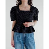 ふくれジャカードペプラムトップス | Re:EDIT | 詳細画像14 